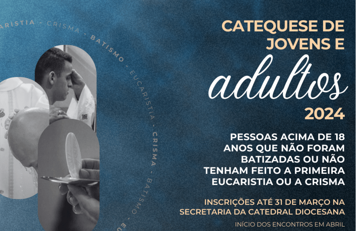 Foto de capa da notícia Catedral Diocesana de Caxias do Sul inicia inscrições para a Catequese de Jovens e Adultos 2024