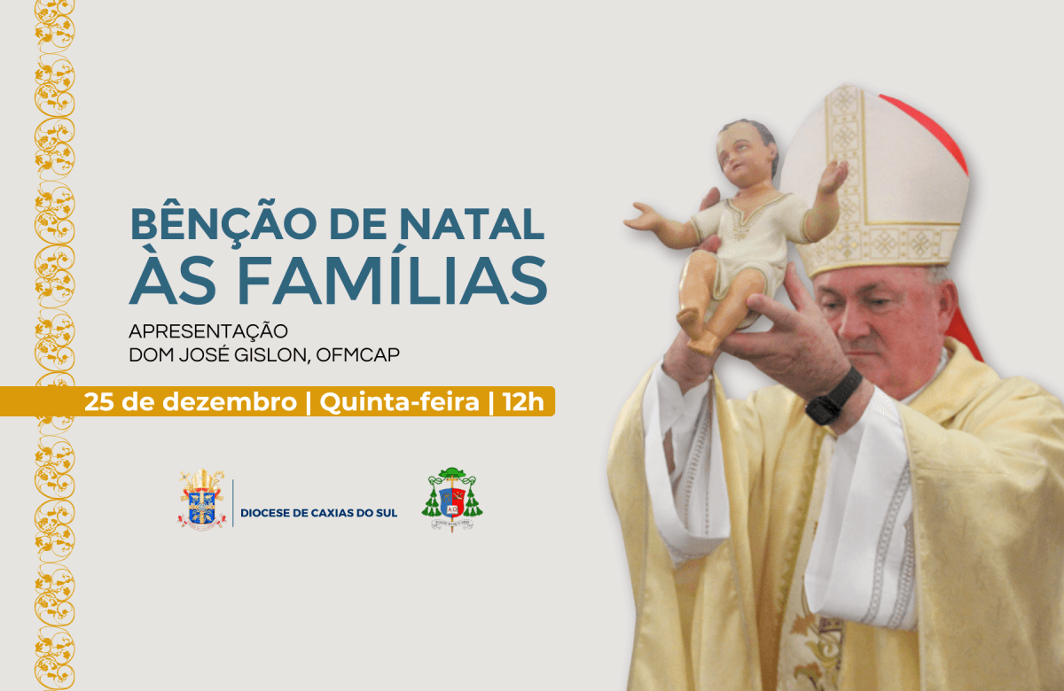 Foto de capa da notícia Bênção de Natal de Dom José Gislon será veiculada em rede por 22 emissoras de rádio, 3 canais de TV e portais da internet