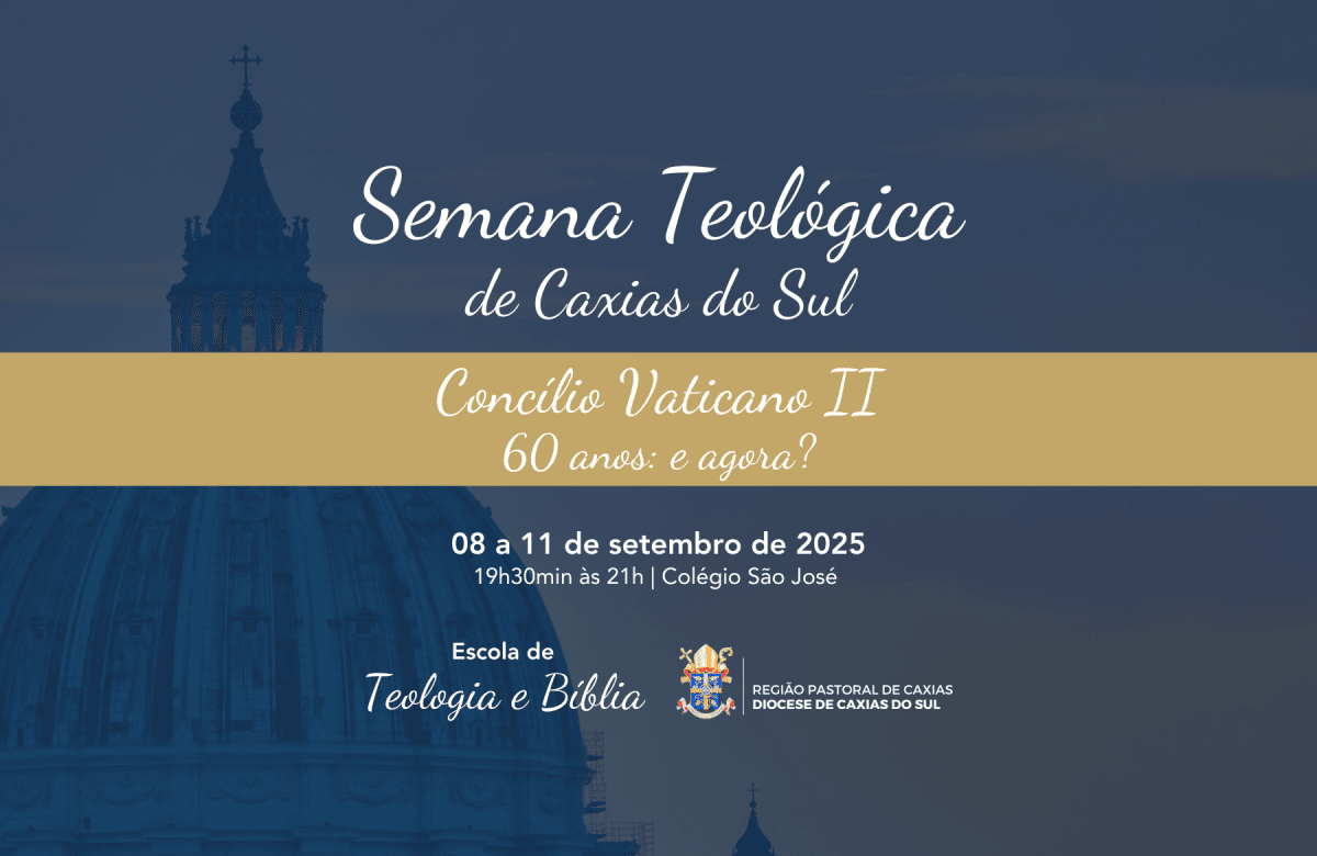 Foto de capa da notícia Abertas as inscrições para a Semana Teológica 2025, promovida pela Diocese de Caxias do Sul