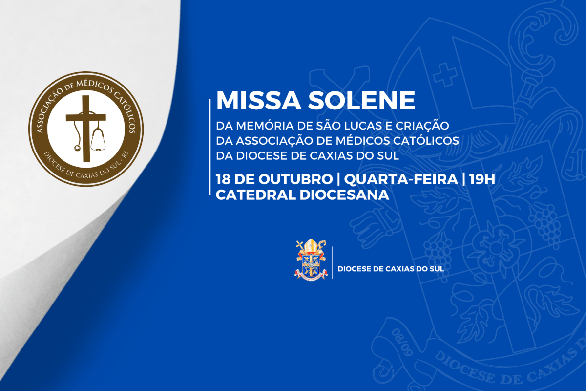Diocese de Caxias do Sul irá criar Associação Diocesana de Médicos Católicos em Missa solene na Catedral