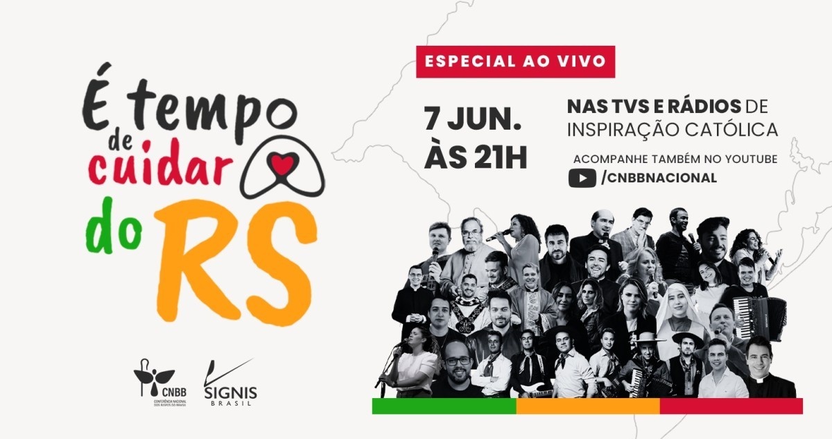 CNBB promove programa especial com bispos, influenciadores e cantores para arrecadar doações para o RS