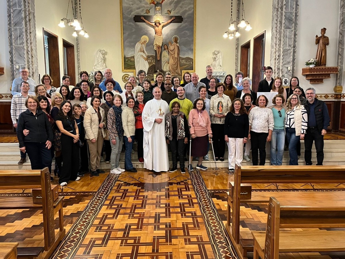 Retiro Paroquial das lideranças da Catedral de Caxias reúne mais de 60 pessoas, em Farroupilha