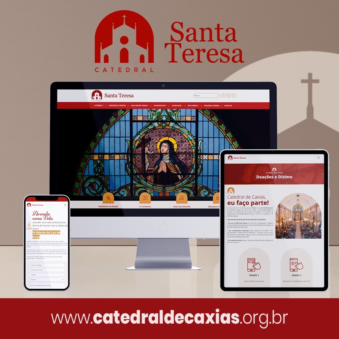 Catedral Diocesana de Caxias do Sul lança novo site totalmente integrado à Diocese de Caxias do Sul